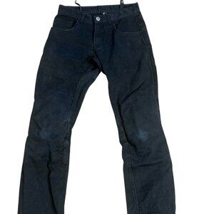 Streets & Steel Black Motorcycle Jeans Reinforced Aramid Knees Size 28